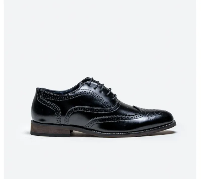 Cavani Clark Brogue Black-1